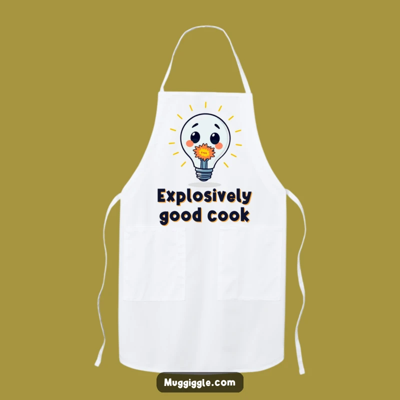 Funny Lightbulb Apron: Creative Kitchen Wear, Bright Idea Gift