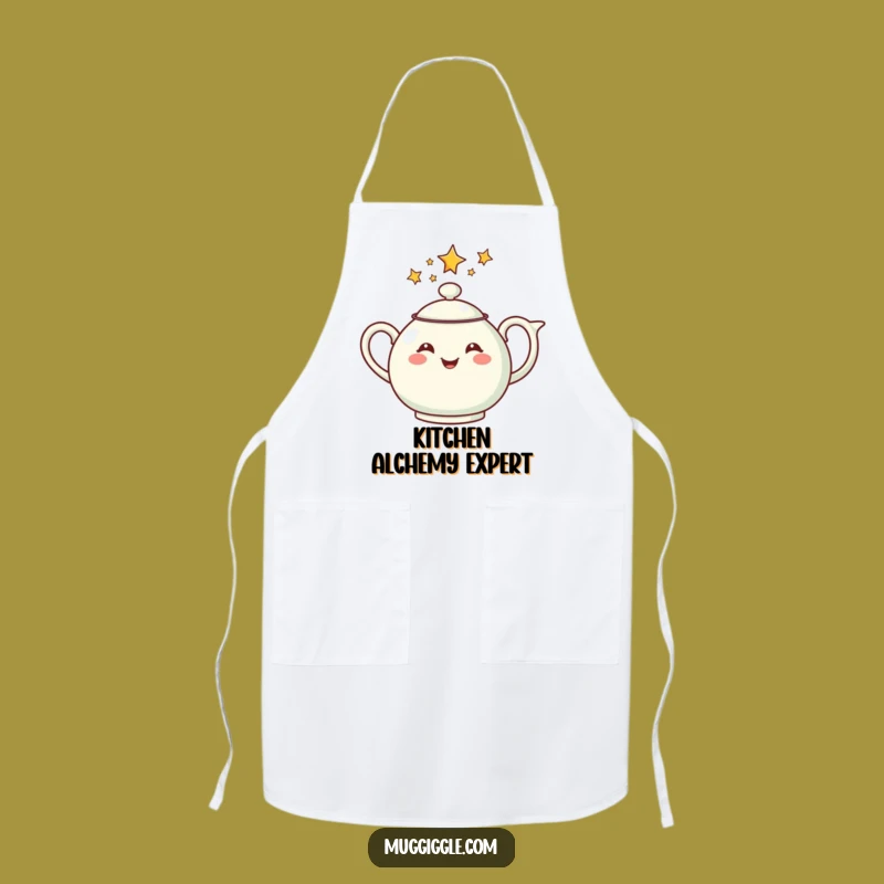 Funny Star Teapot Apron - Brew Up Some Magic in the Kitchen!