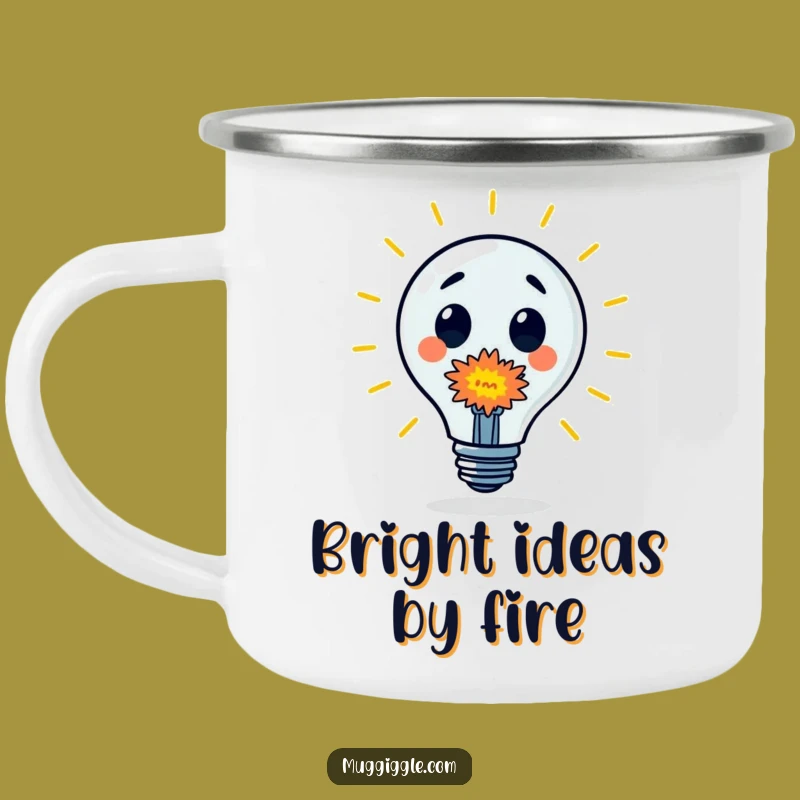 Funny Lightbulb Camping Mug: Bright Idea Drinkware, Outdoor Surprise Gift