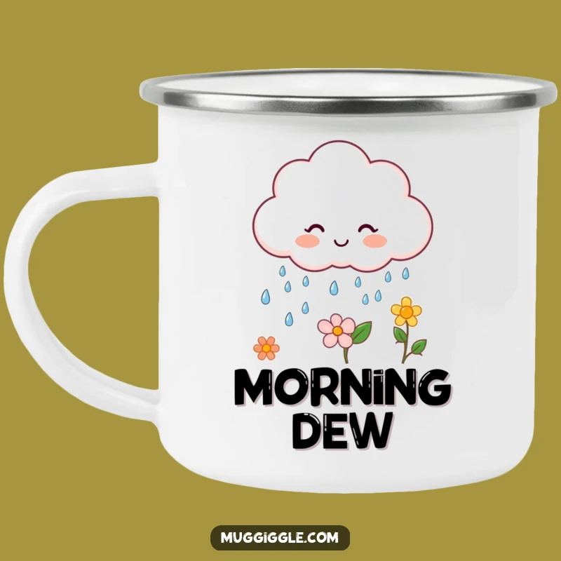 Funny Cloud Rain Camping Mug: Sip Your Warmth Amidst Nature's Showers