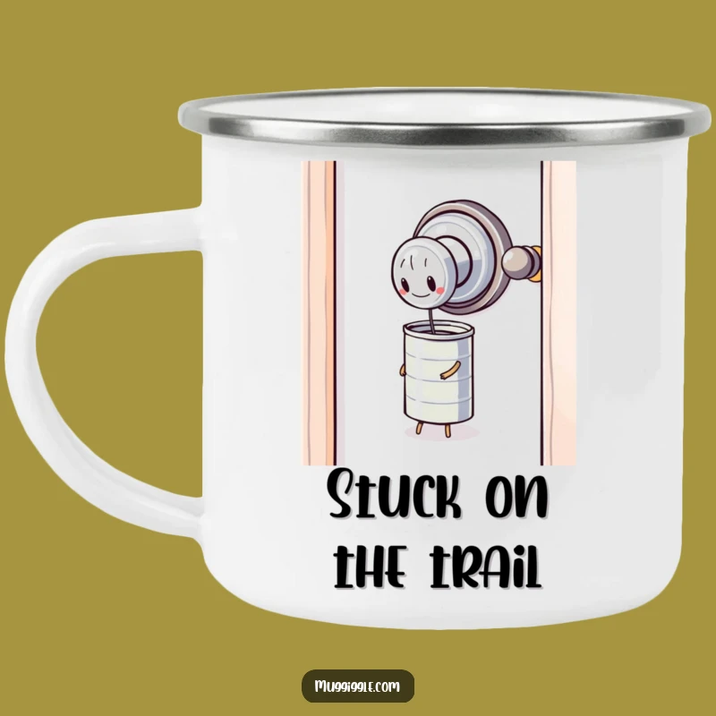 Funny Doorknob Can Camping Mug: Adventure with Relatable Struggles, Ultimate Funny Gift