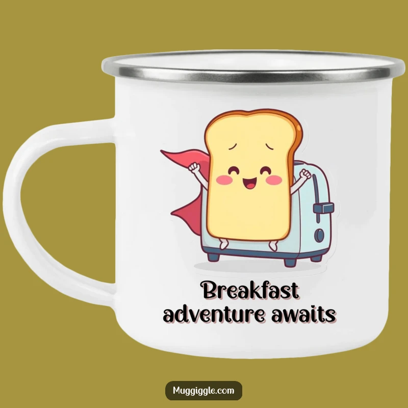 Funny Toast Campfire Mug - Your Adventurous Breakfast Companion!