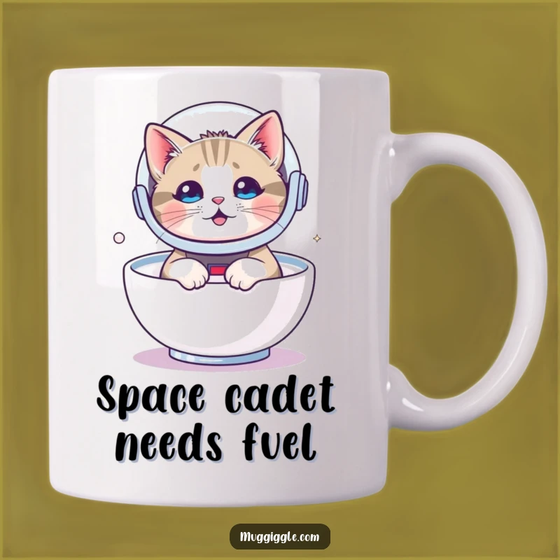 Funny Astronaut Cat Milk Mug - Hilarious Space Adventure Gift!