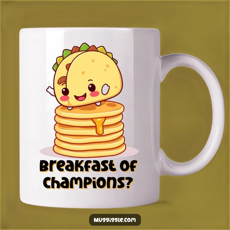Funny Taco Mug: Humorous Breakfast Balance Gift for Foodie Fun Lovers