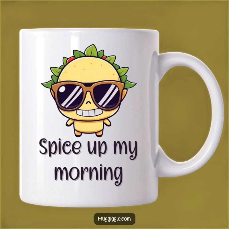 Funny Taco Sunglasses Mug: Hilarious Mexican Food Gift for Fiesta Lovers