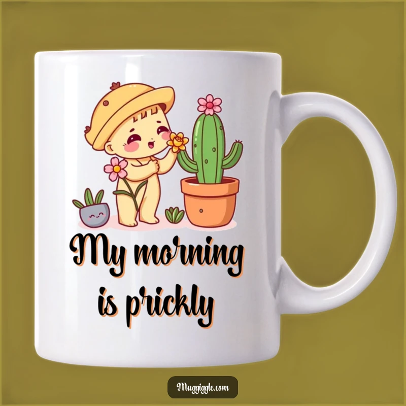 Funny Taco Cactus Mug: Shy Admirer Gift, Perfect Quirky Foodie Mug