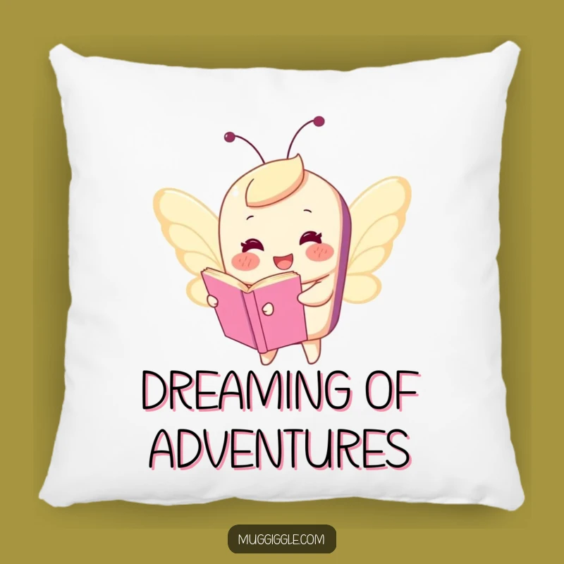 Funny Flying Book Pillow: Whimsical Character Cozy Comfort Gift