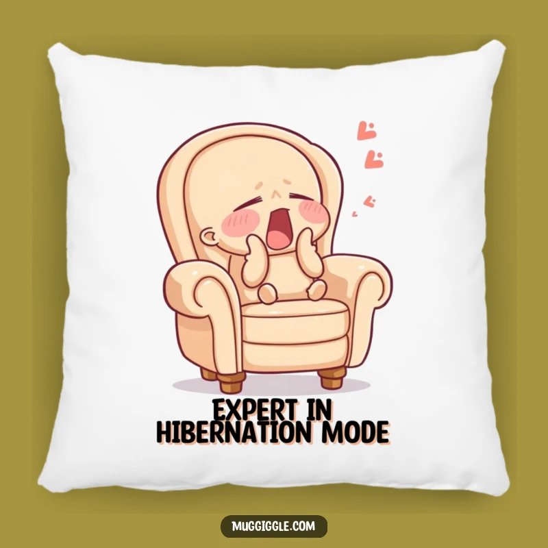 Funny Sleepy Armchair Pillow: Soft Character Cushion, Ultimate Comfy Funny Gift