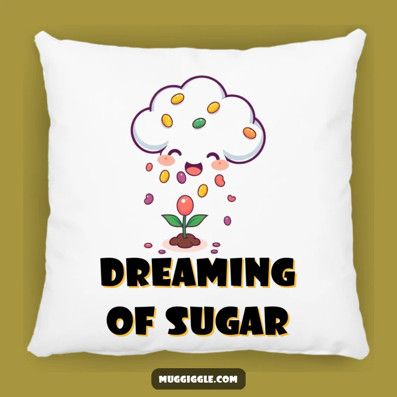 Funny Happy Cloud Jellybean Pillow: Cozy Raining Character - Whimsical Comfort Gift