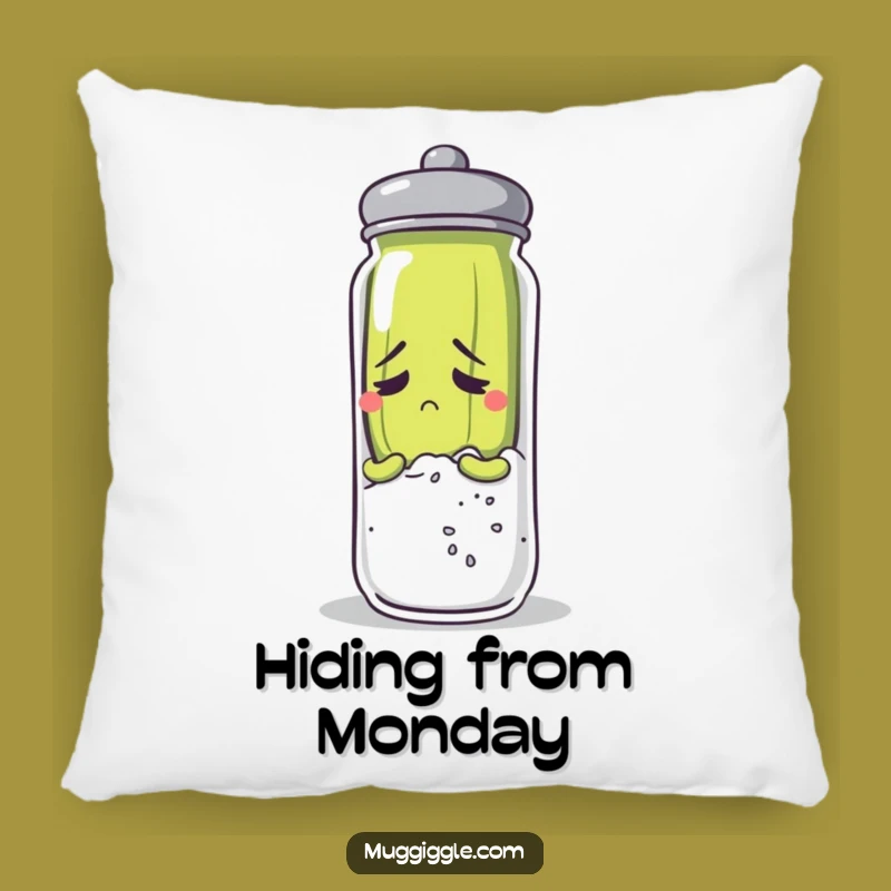 Funny Anxious Pickle Pillow: Huggable Comfort for Worried Souls