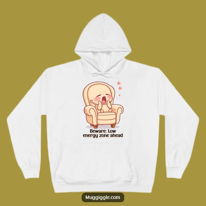 Funny Cozy Armchair Hoodie: Warm Character Design, Perfect Slumber Party Gift