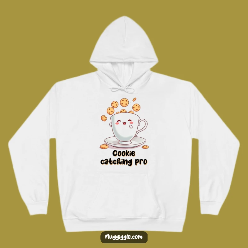 Funny Hoodie: Cozy Teacup Cookie Juggling Gift for Sweet Comfort