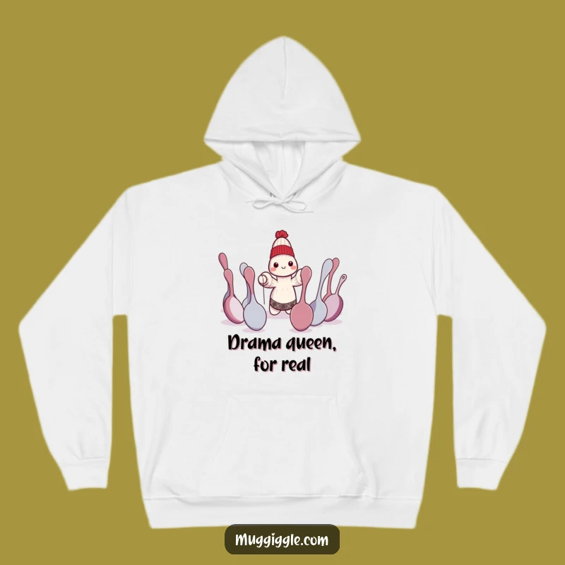 Funny Sock Puppet Drama Hoodie: Cozy Character Performance Gift for Cold Days