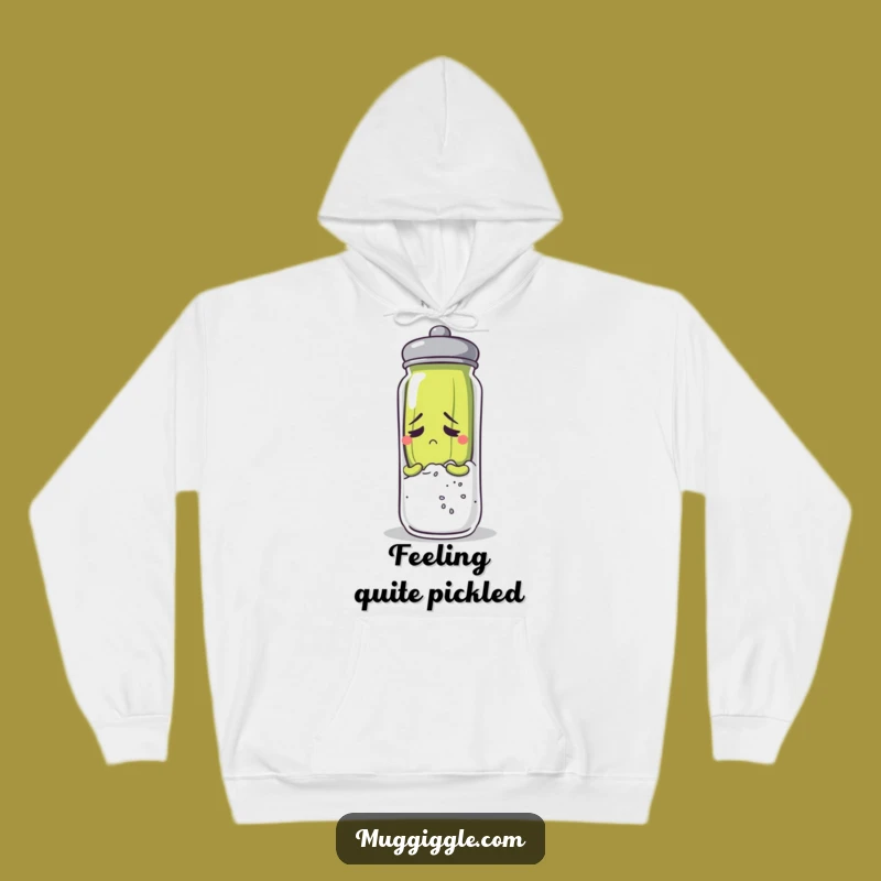 Funny Anxious Pickle Hoodie: Cozy Up and Hide from the World
