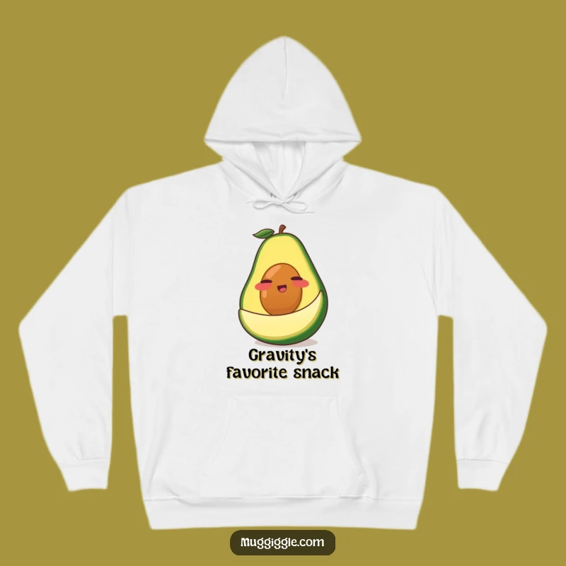 Funny Avocado Hoodie: Cozy Cartoon Slip & Slide Sweatshirt, Perfect Gift