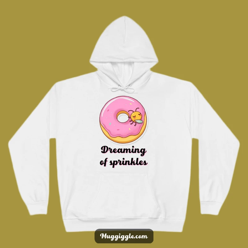 Funny Sleeping Donut Fly Hoodie: Cozy Dreams and Playful Nudges, Ultimate Funny Gift!