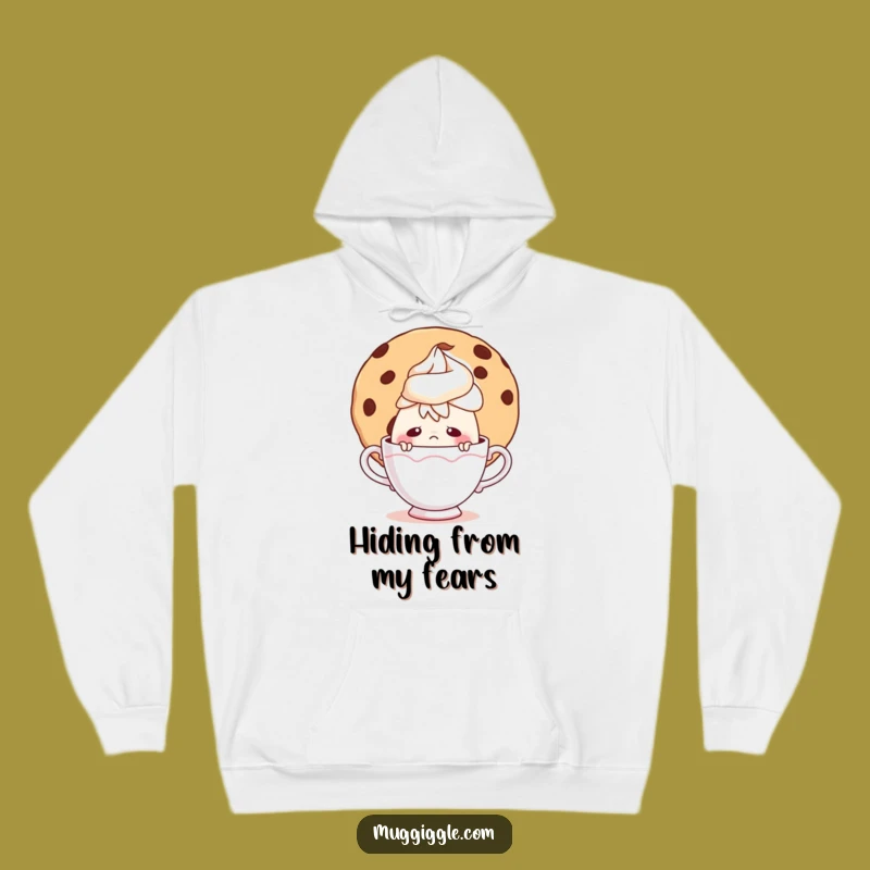 Funny Cozy Teacup Hoodie - Warm Hugs Behind Giant Cookies!