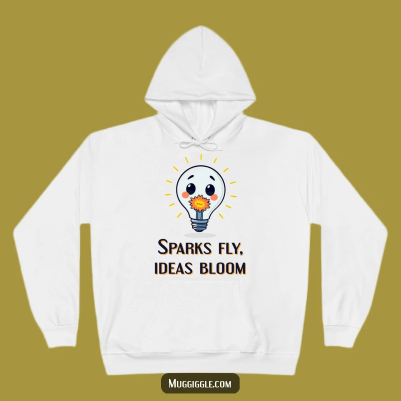 Funny Lightbulb Hoodie: Creative Explosion Sweatshirt, Idea Generator Gift