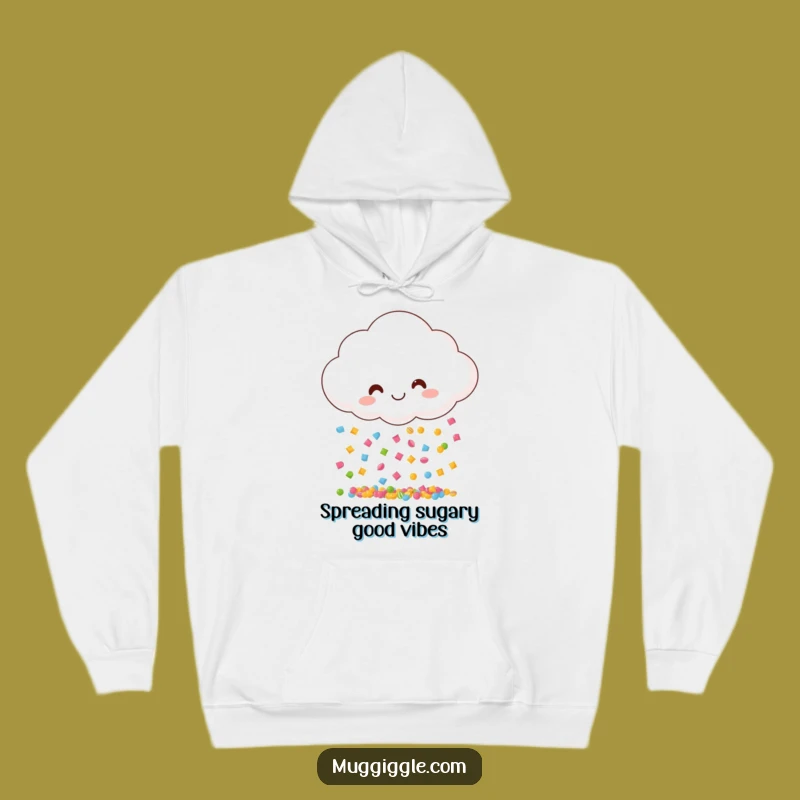 Funny Candy Cloud Hoodie - Cozy Up in Sweet Comfort!