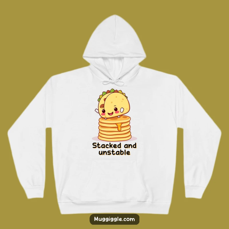Funny Hoodie: Cozy Taco Breakfast Balance Gift for Foodie Comfort