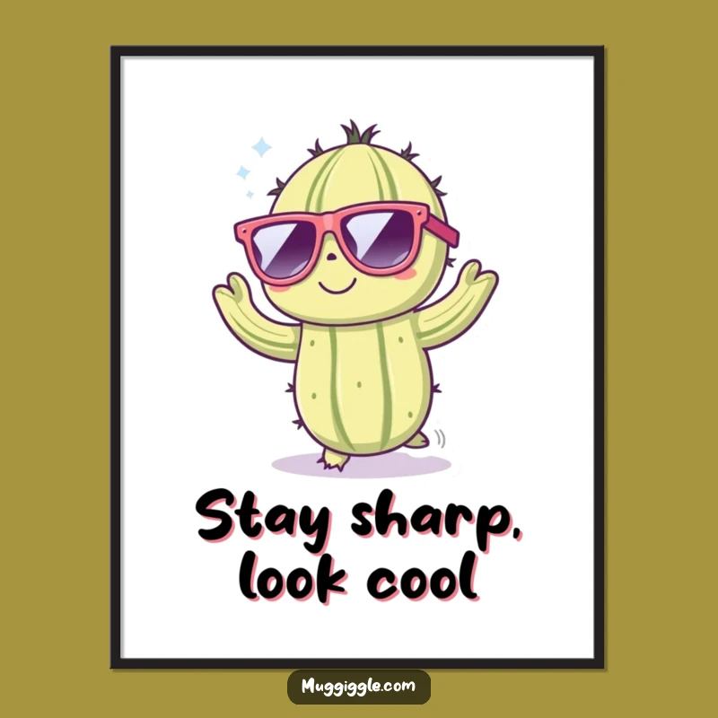 Funny Free Printable Wall Art: Dancing Cactus for a Fun Fiesta Vibe