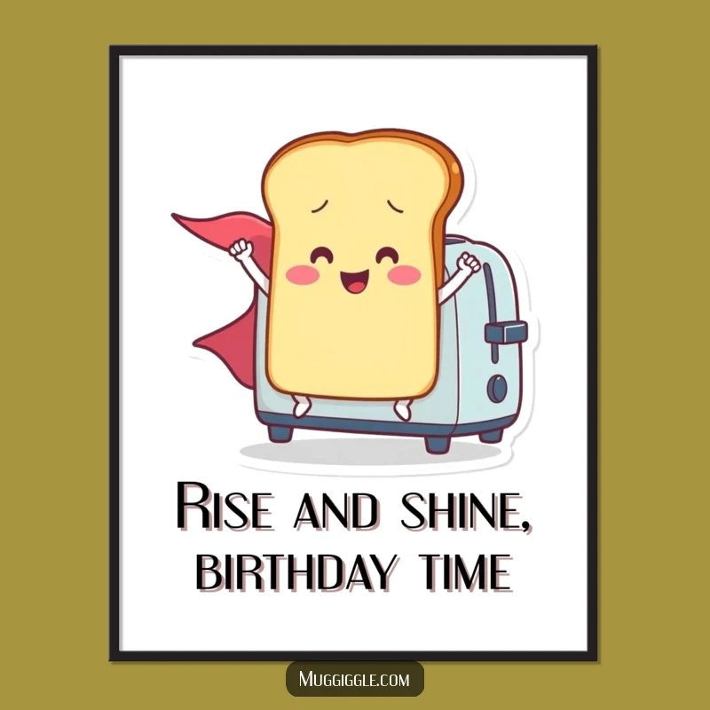 Funny Free Printable Wall Art: Flying Toast Hero - Humorous Home Decor Downloadable!