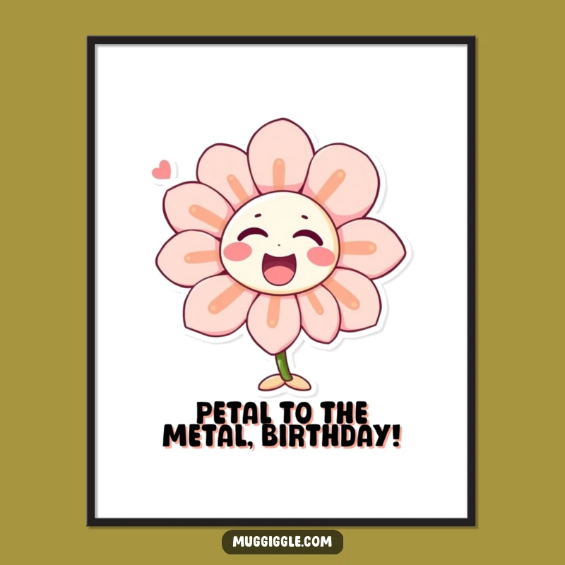 Funny Free Printable Wall Art: Singing Flower of Laughter - Cheerful Downloadable Decor