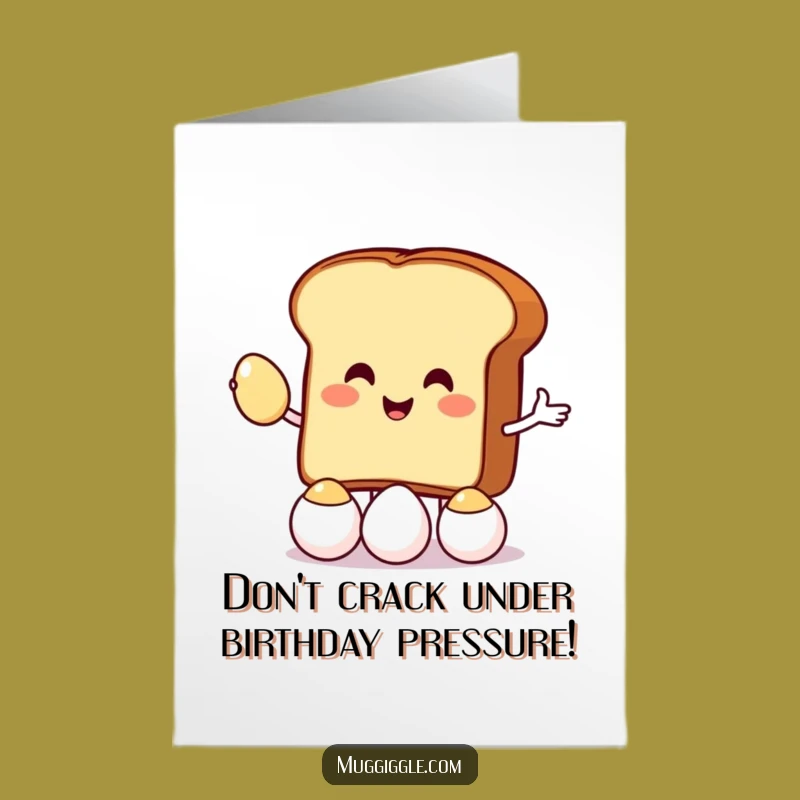 Funny Free Printable Toast Juggling Birthday Card: Egg-cellent Wishes Downloadable
