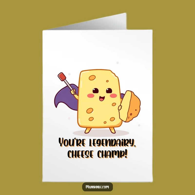 Free Printable Birthday Card: Cheese Hero vs Crumb - Funny Downloadable Gift Idea