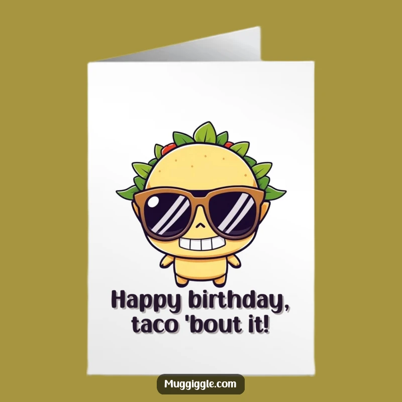 Free Printable Taco Birthday Card: Cool Downloadable Greeting for a Fiesta Celebration