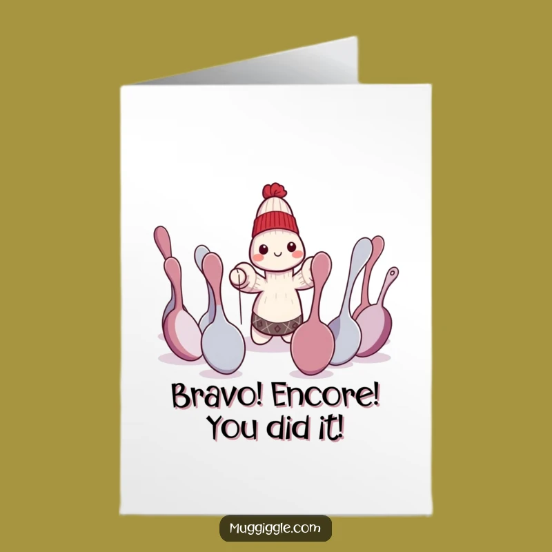 Free Printable Congrats Card: Sock Puppet Play Congratulations Downloadable Gift