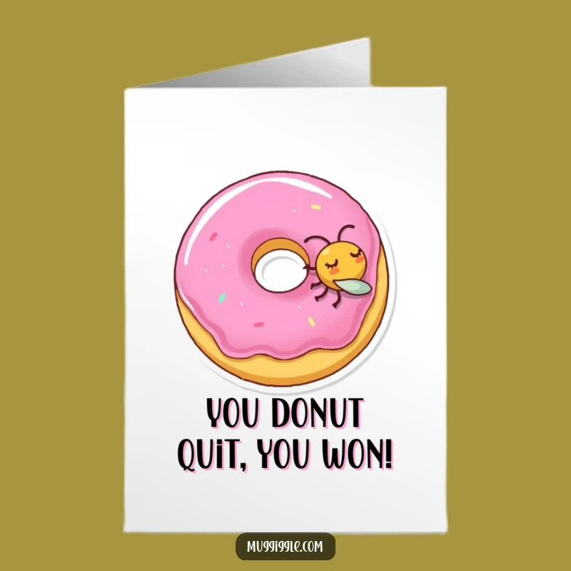 Free Printable Donut & Fly Congrats Card - Funny Downloadable Gift!
