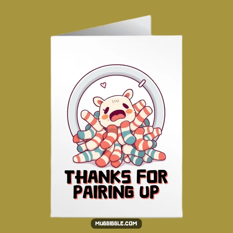 Free Printable Lost Socks Thank You Card: Portal Escape Appreciation Downloadable