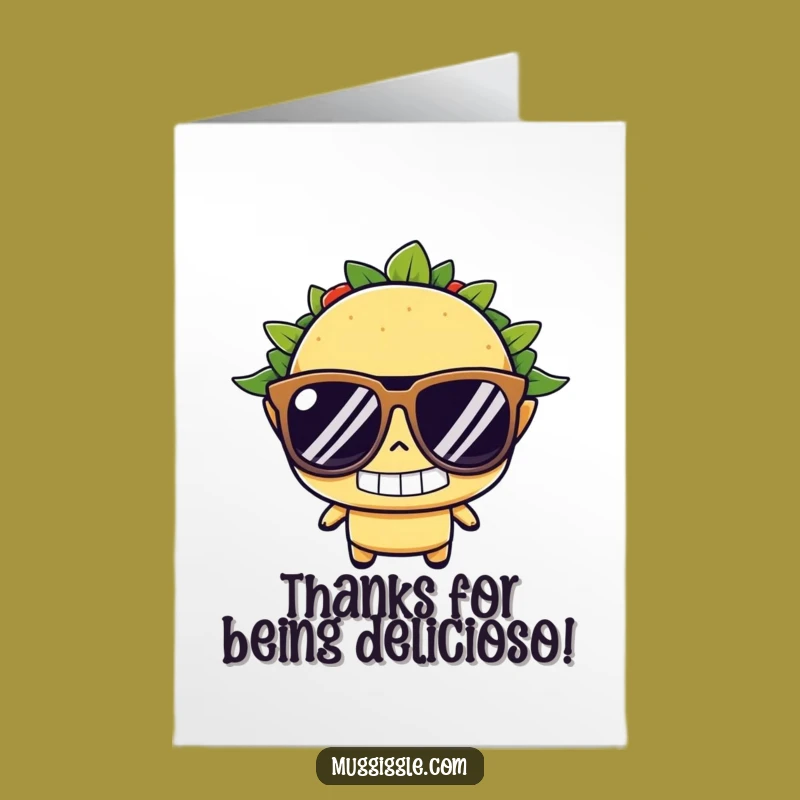 Free Printable Taco Thank You Card: Cool Downloadable Note for Expressing Gratitude
