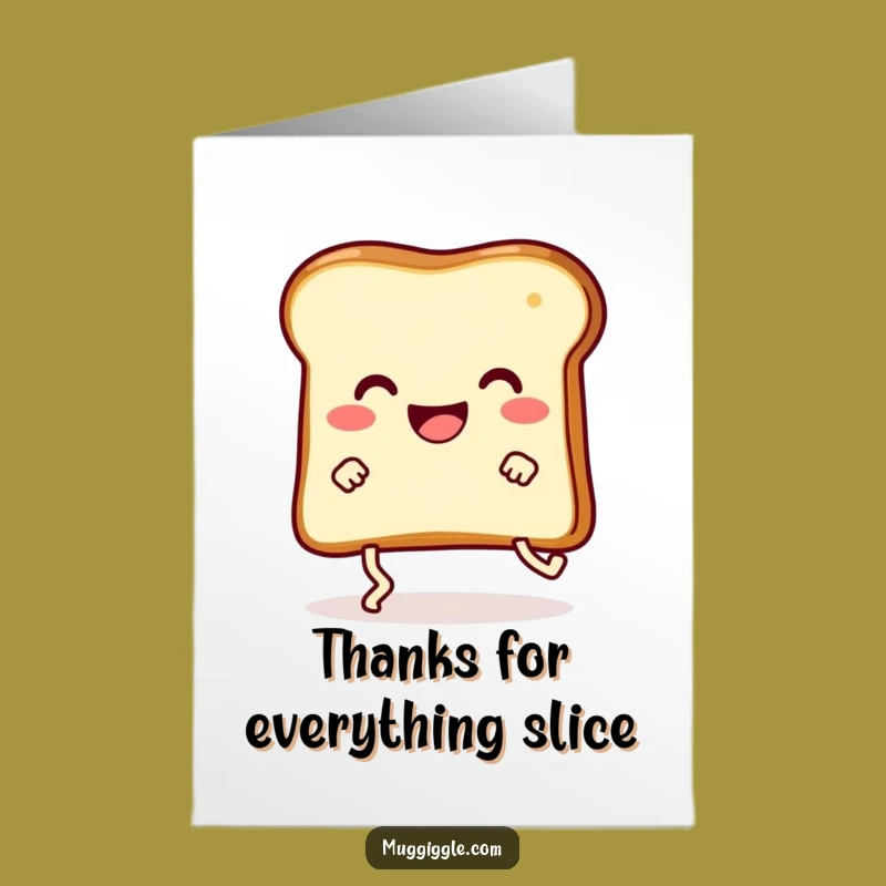 Free Printable Toast Thank You Card: Hilarious Tripping Appreciation Downloadable Gift