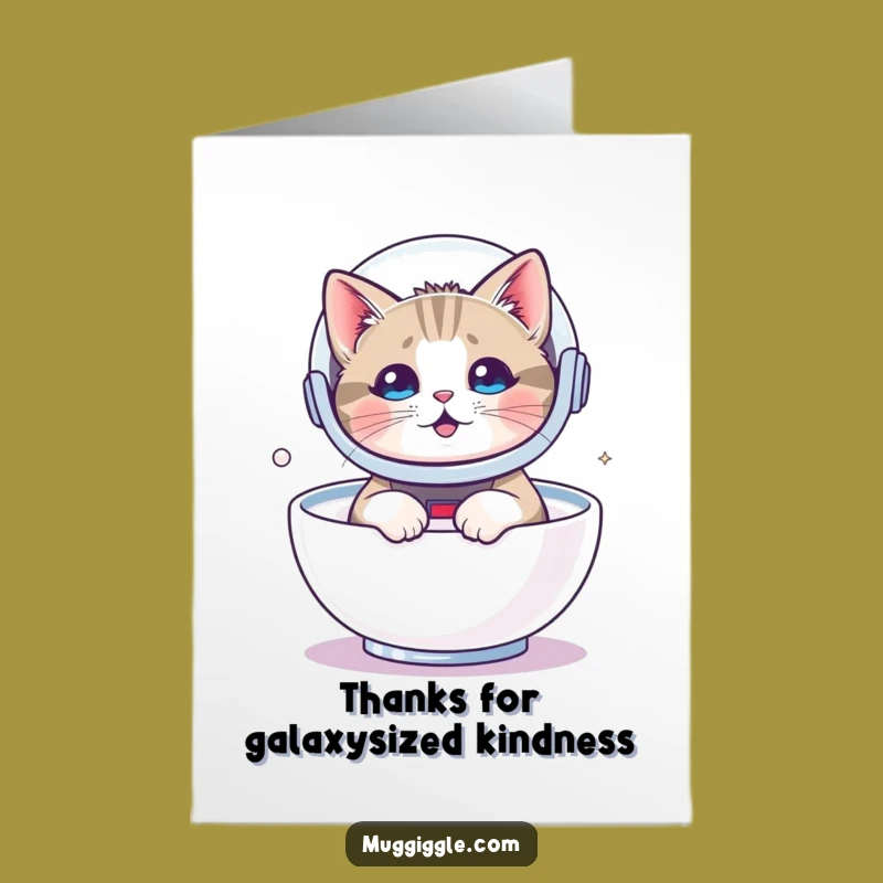 Free Printable Milky Way Thank You Card - Whimsical Downloadable Gift for Cat Fans