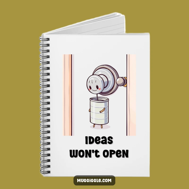 Funny Doorknob Can Notebook: Jot Down Struggles with Humor, Great Funny Gift