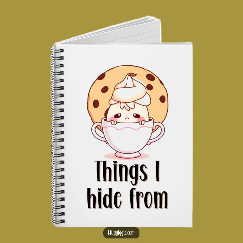 Funny Teacup Hidden Notes Notebook - Jot Down Secrets Sweetly!