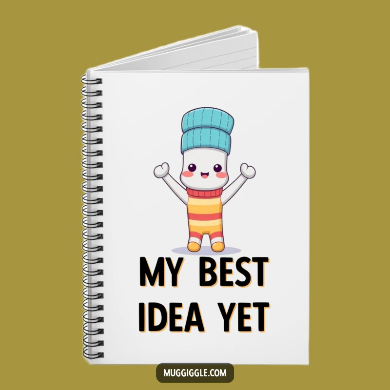 Funny Sock Hat Notebook: Jot Down Ideas with Paired Socks, Great Funny Gift