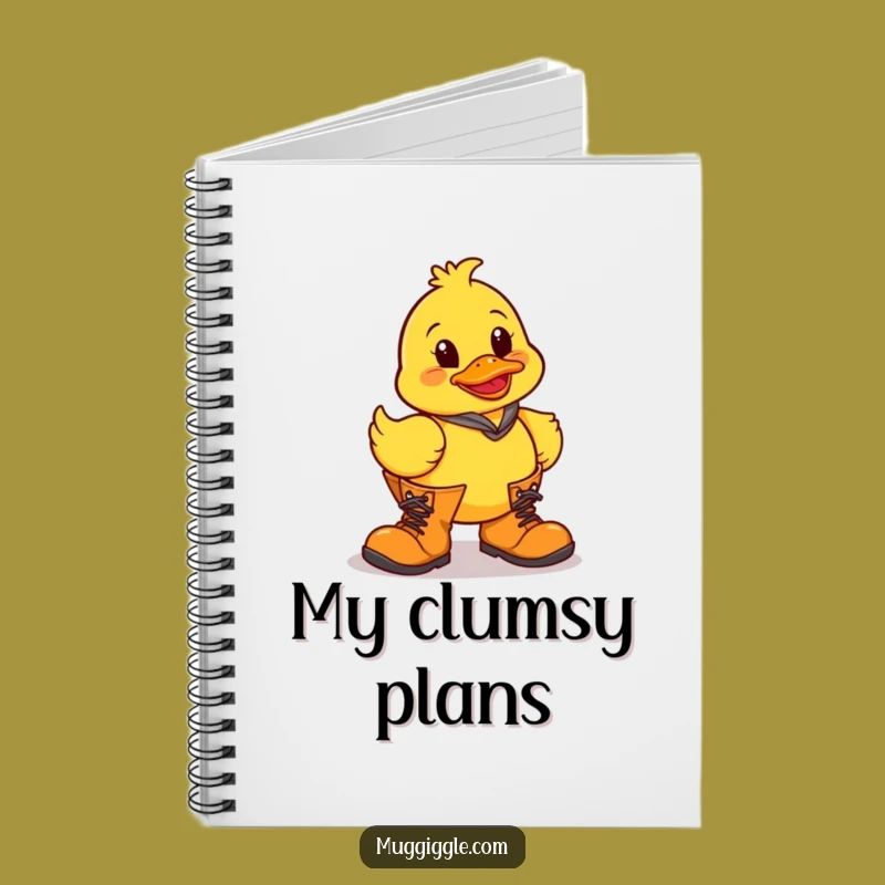 Funny Clumsy Duck Boots Notebook: Jot Down Laughs and Ideas