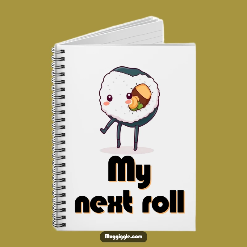 Funny Sushi Cartwheel Notebook: Jot Down Laughs and Ideas