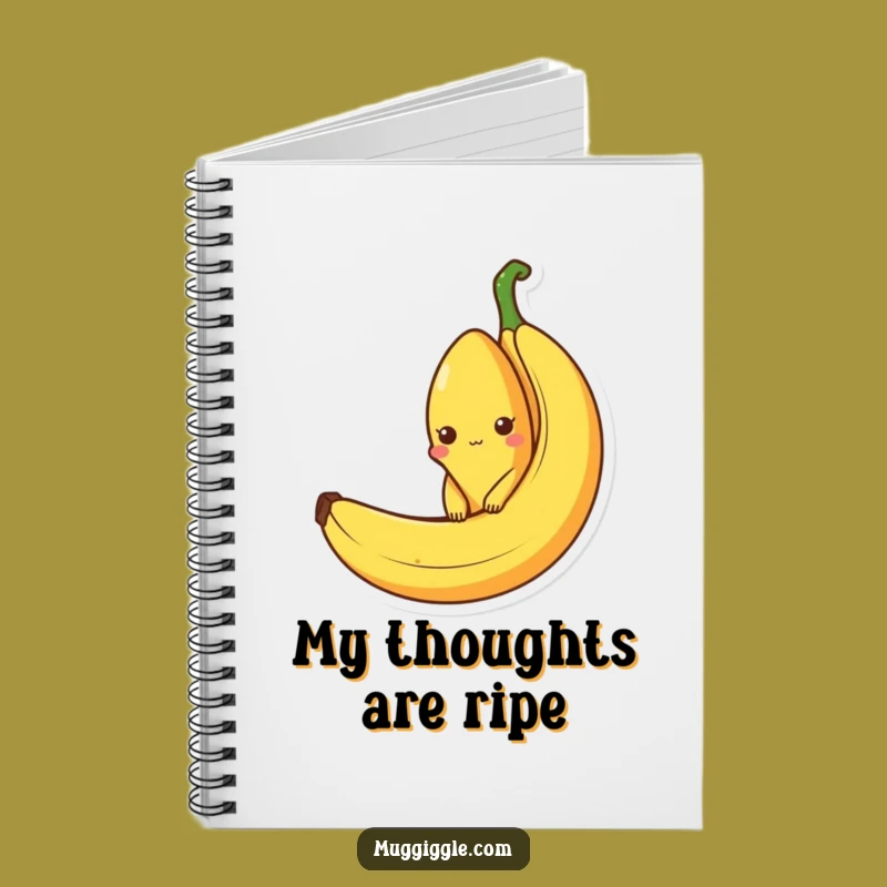 Funny Banana Peel Notebook: Curious Character - Journal Fruit Ideas Gift