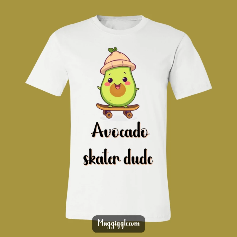 Funny Avocado Skateboarder T-Shirt: Cool and Hilarious Apparel