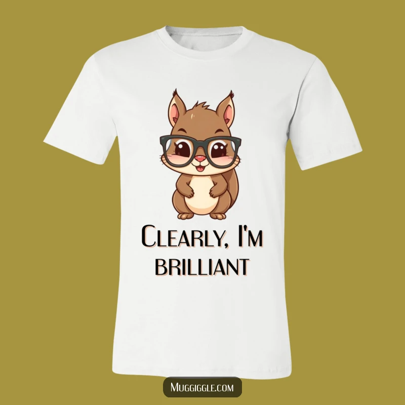Funny Squirrel Glasses T-Shirt - Woodland Shenanigans Apparel!