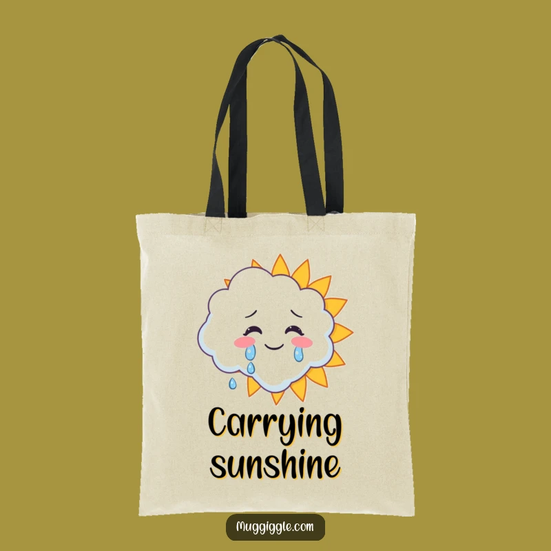 Funny Happy Tears Tote Bag - Carry Sunshine & Smiles Everywhere!