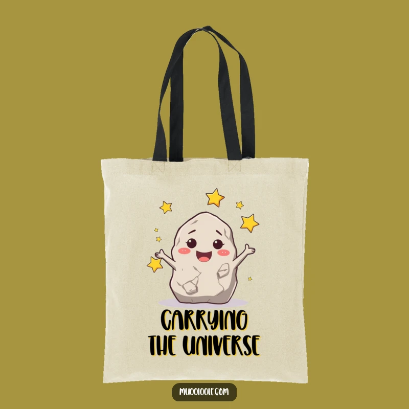 Funny Juggling Rock Stars Tote Bag: Carry Your Universe
